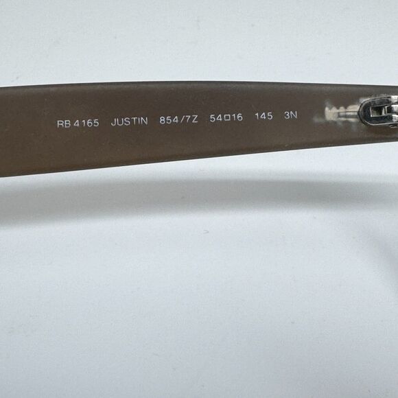 RAY-BAN JUSTIN RB4165 854/7Z Italy Grey Matte Sunglasses Frame 54-16-145 H14469 - Picture 5 of 7